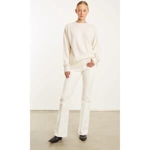 SPRWMN 25 white corduroy micro flare pants
